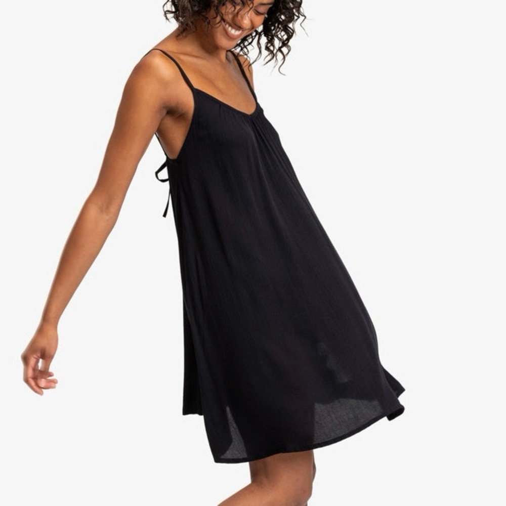 Roxy Spring Adventure Mini Dress Black NWT